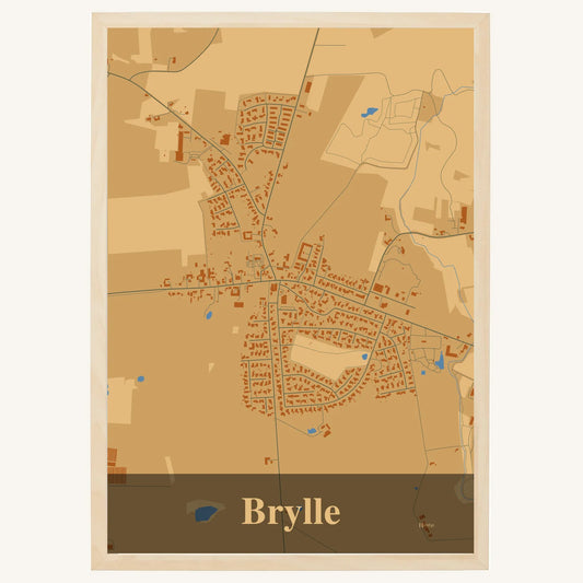 Brylle Plakat – Lys pastel brun