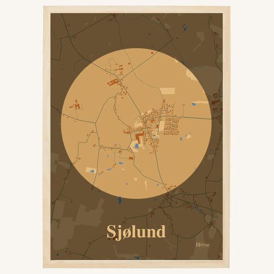 Sjølund Plakat – Lys pastel brun