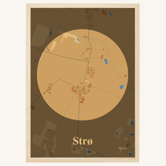 Strø plakat – Centrum 2026 – Lys pastel brun
