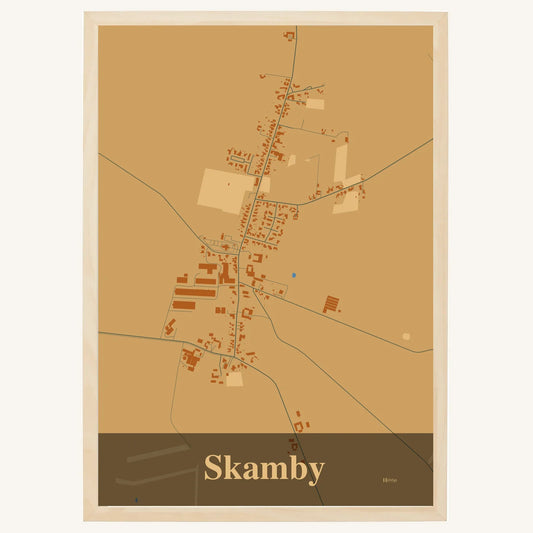 Skamby plakat – Firkantet 2026 – Lys pastel brun