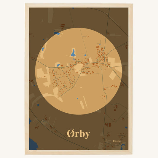Ørby plakat – Centrum 2026 – Lys pastel brun