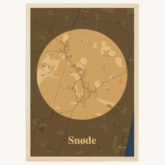 Snøde plakat – Centrum 2026 – Lys pastel brun