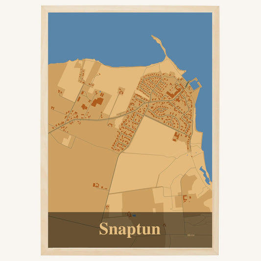 Snaptun plakat – Firkantet 2026 – Lys pastel brun