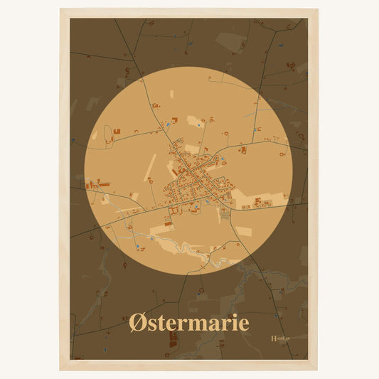 Østermarie plakat – Centrum 2026 – Lys pastel brun
