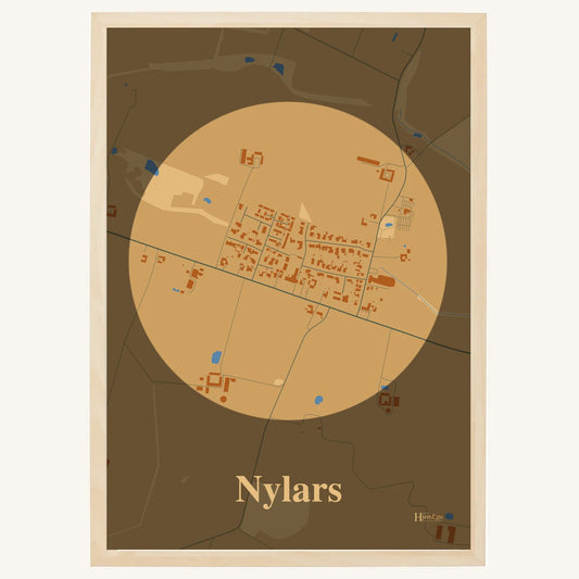 Nylars plakat – Centrum 2026 – Lys pastel brun