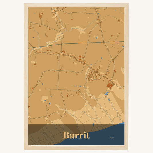 Barrit plakat – Firkantet 2026 – Lys pastel brun
