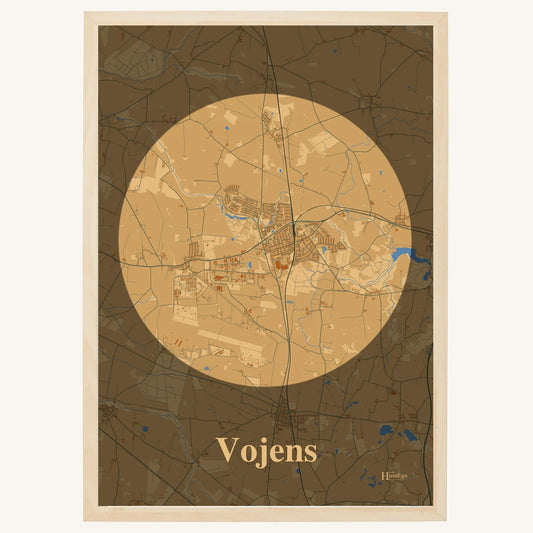 Vojens Plakat – Lys pastel brun