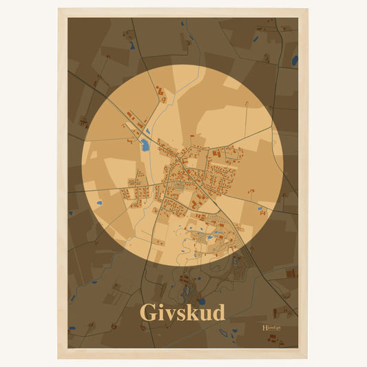 Givskud plakat – Centrum 2026 – Lys pastel brun