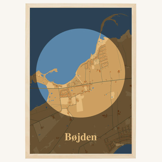 Bøjden plakat – Centrum 2026 – Lys pastel brun