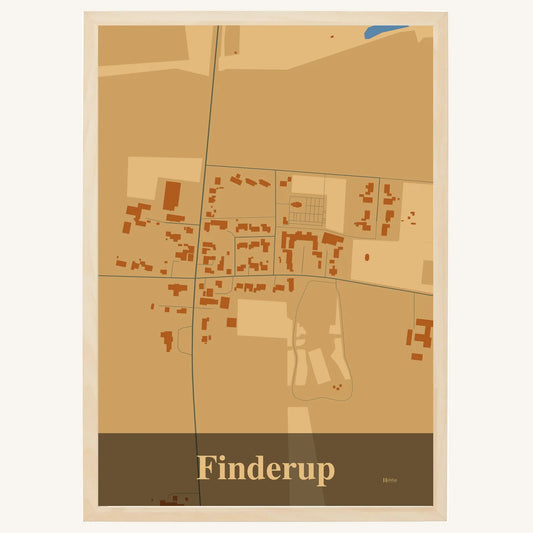 Finderup plakat – Firkantet 2026 – Lys pastel brun