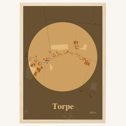Torpe plakat – Centrum 2026 – Lys pastel brun