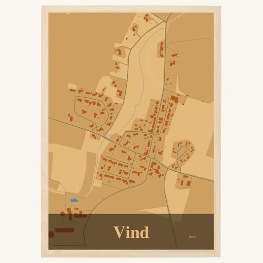 Vind plakat – Firkantet 2026 – Lys pastel brun