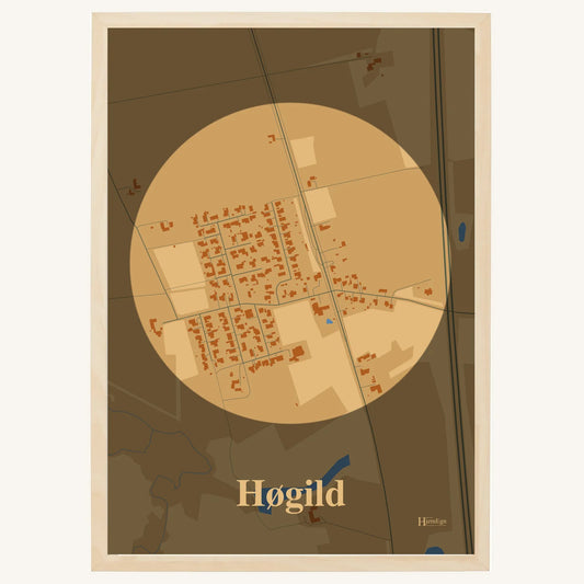 Høgild plakat – Centrum 2026 – Lys pastel brun