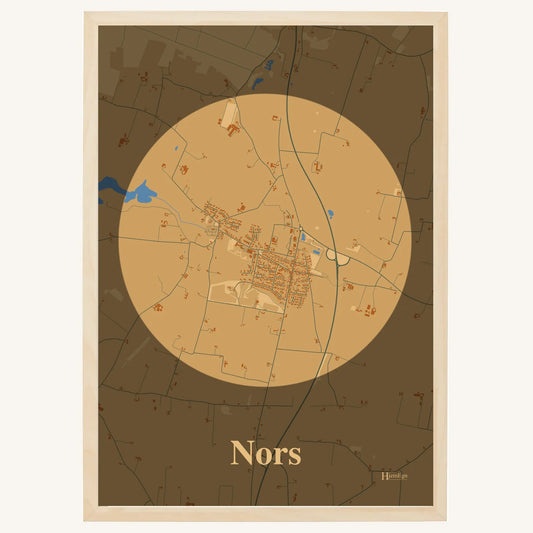 Nors plakat – Centrum 2026 – Lys pastel brun