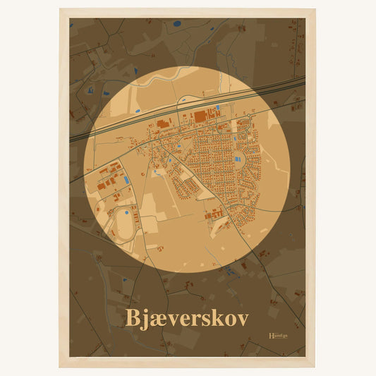 Bjæverskov plakat – Centrum 2026 – Lys pastel brun