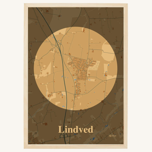 Lindved plakat – Centrum 2026 – Lys pastel brun