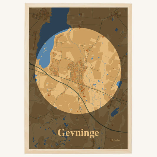 Gevninge plakat – Centrum 2026 – Lys pastel brun