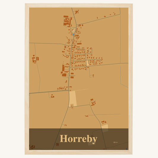 Horreby plakat – Firkantet 2026 – Lys pastel brun