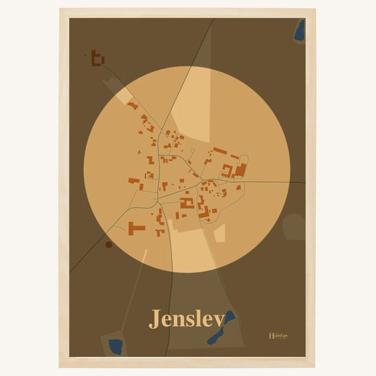 Jenslev plakat – Centrum 2026 – Lys pastel brun