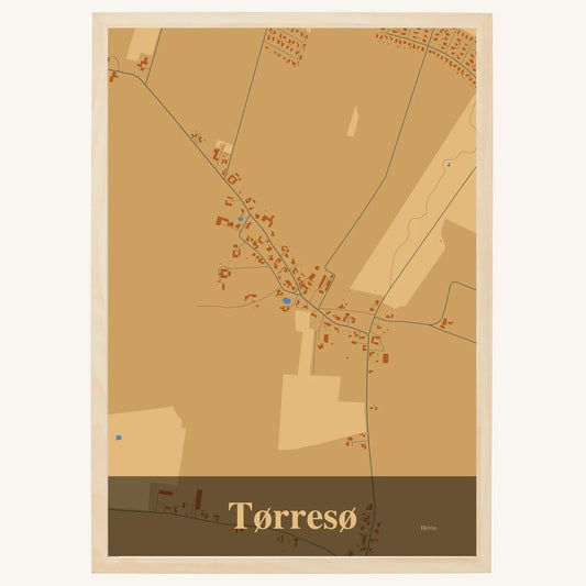 Tørresø plakat – Firkantet 2026 – Lys pastel brun