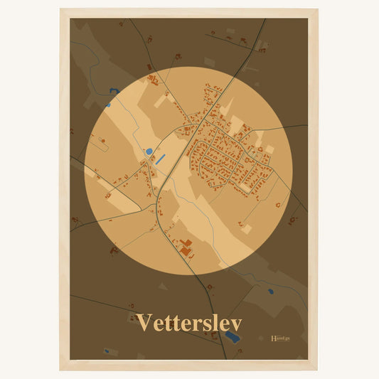 Vetterslev Plakat – Lys pastel brun