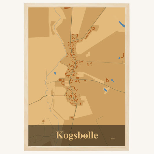 Kogsbølle plakat – Firkantet 2026 – Lys pastel brun