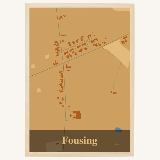 Fousing plakat – Firkantet 2026 – Lys pastel brun