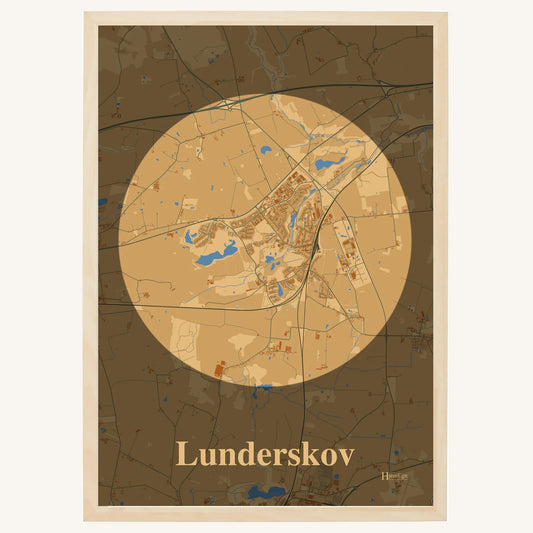 Lunderskov Plakat – Lys pastel brun
