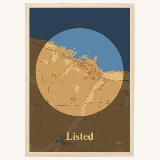 Listed plakat – Centrum 2026 – Lys pastel brun