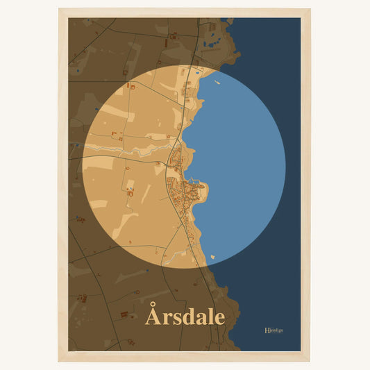 Årsdale plakat – Centrum 2026 – Lys pastel brun