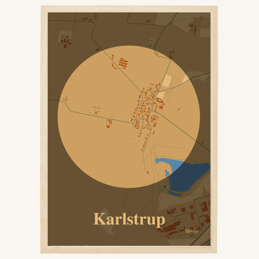 Karlstrup plakat – Centrum 2026 – Lys pastel brun