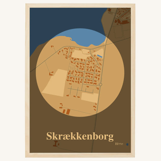 Skrækkenborg plakat – Centrum 2026 – Lys pastel brun