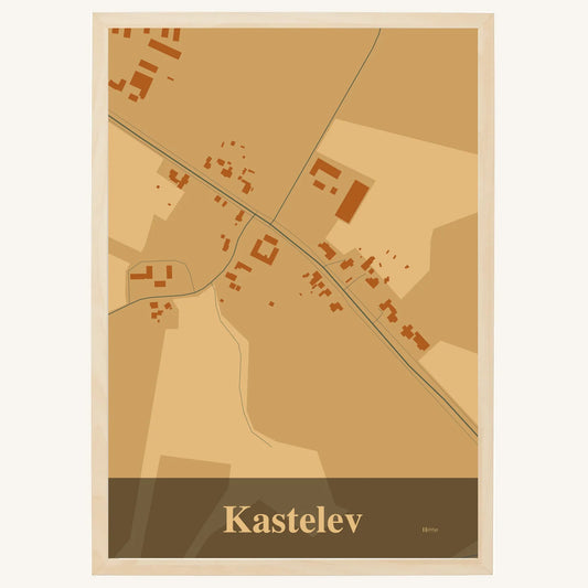 Kastelev plakat – Firkantet 2026 – Lys pastel brun