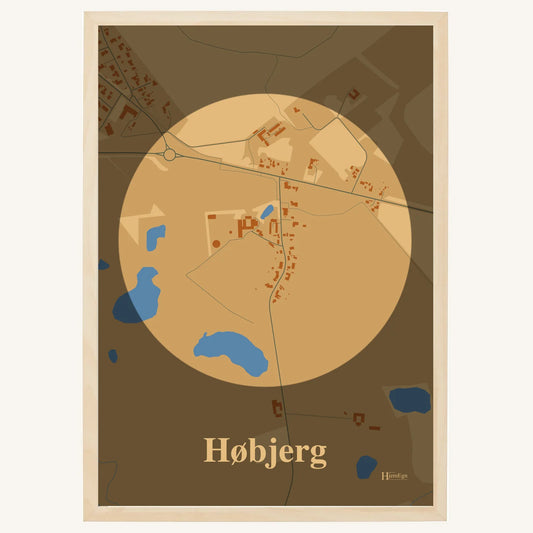 Høbjerg plakat – Centrum 2026 – Lys pastel brun