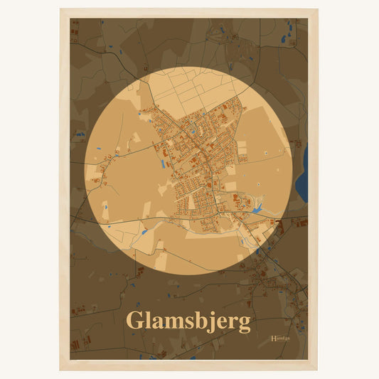 Glamsbjerg plakat – Centrum 2026 – Lys pastel brun