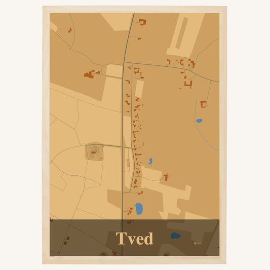 Tved plakat – Firkantet 2026 – Lys pastel brun