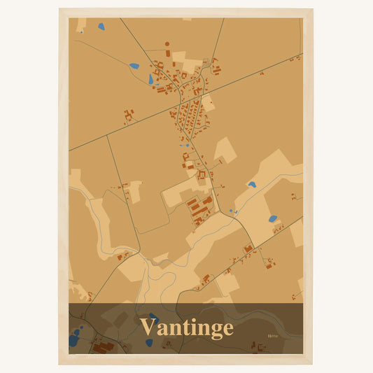 Vantinge plakat – Firkantet 2026 – Lys pastel brun