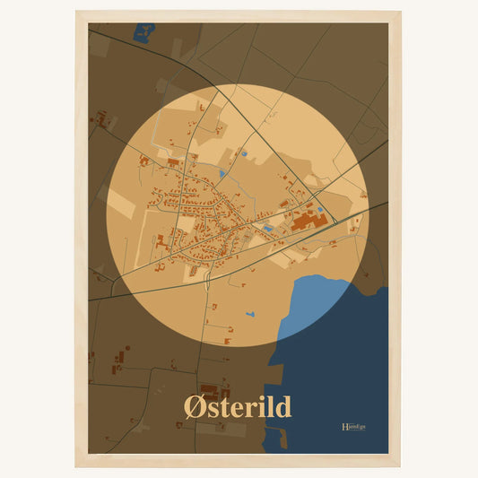 Østerild plakat – Centrum 2026 – Lys pastel brun
