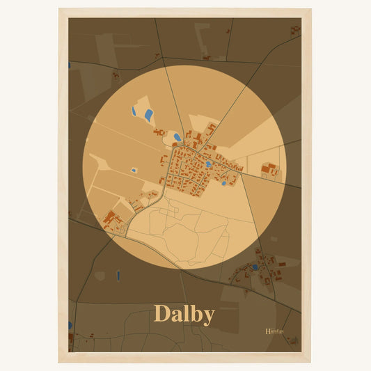 Dalby plakat – Centrum 2026 – Lys pastel brun