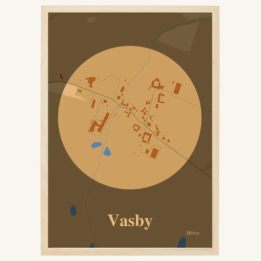 Vasby plakat – Centrum 2026 – Lys pastel brun