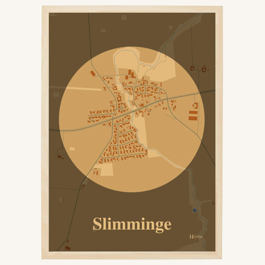 Slimminge plakat – Centrum 2026 – Lys pastel brun