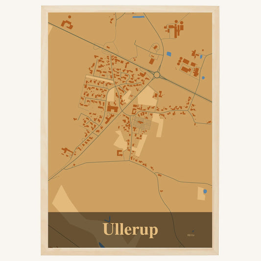 Ullerup Plakat – Lys pastel brun