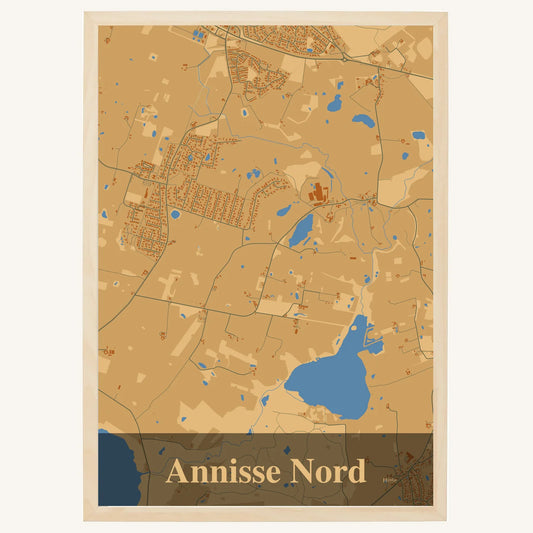 Annisse Nord plakat – Firkantet 2026 – Lys pastel brun
