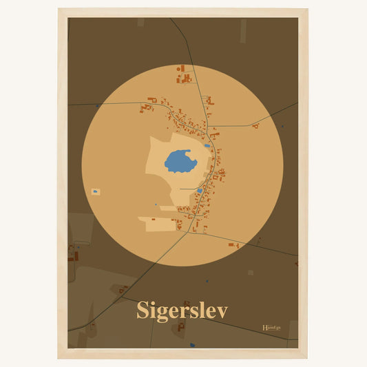 Sigerslev Plakat – Lys pastel brun