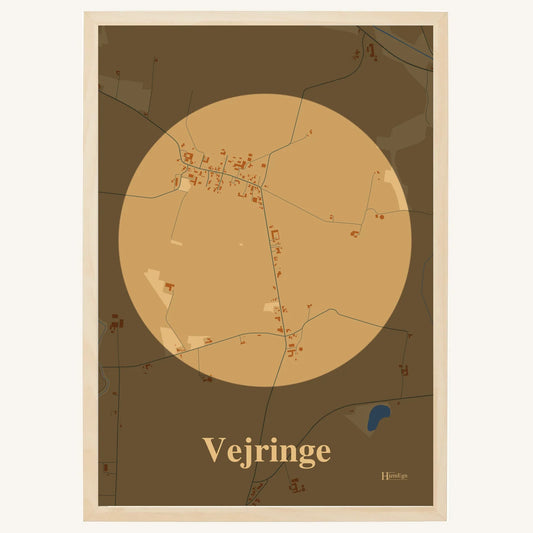 Vejringe plakat – Centrum 2026 – Lys pastel brun
