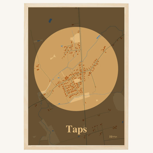 Taps Plakat – Lys pastel brun
