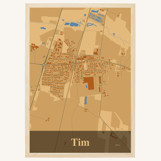Tim plakat – Firkantet 2026 – Lys pastel brun