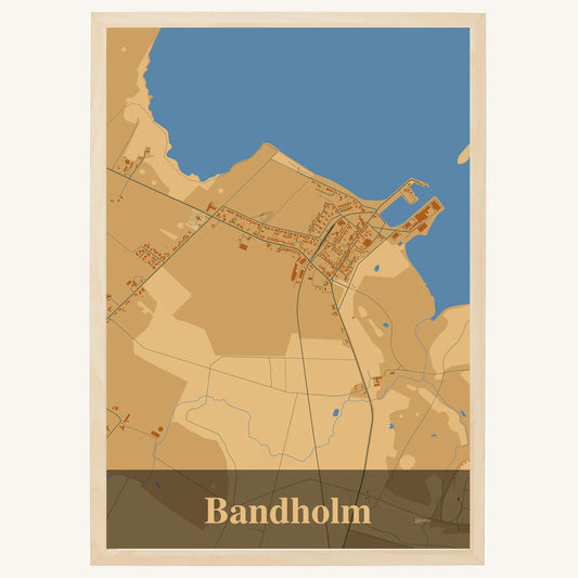 Bandholm plakat – Firkantet 2026 – Lys pastel brun