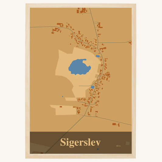 Sigerslev Plakat – Lys pastel brun