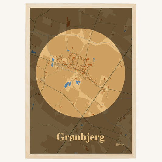 Grønbjerg plakat – Centrum 2026 – Lys pastel brun